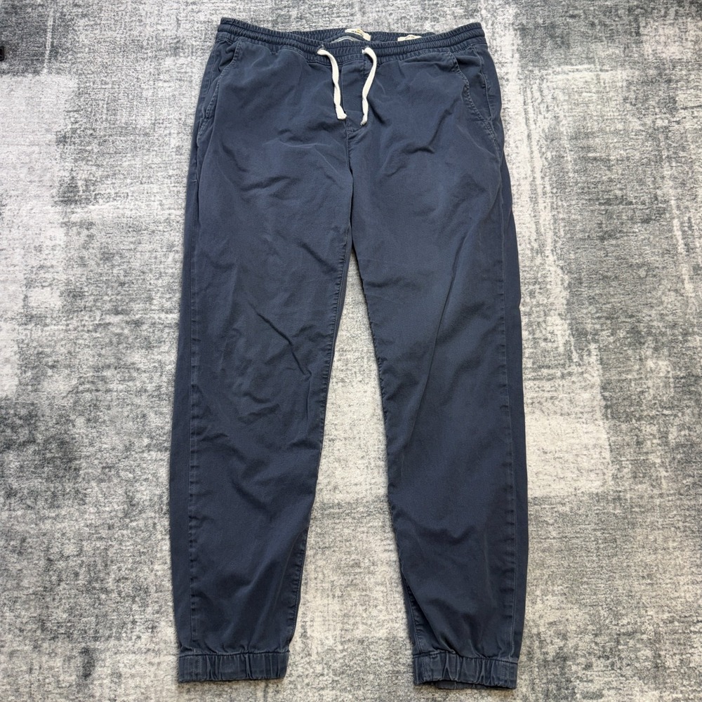 Marine Layer Pants Mens‎ XL Slim Fit Saturday Jogger Slim Fit Stretch Twill Blue